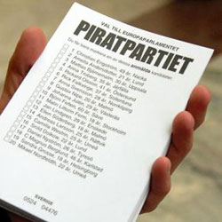 Swedish Pirate Party ballot