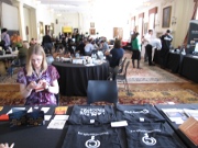 View of the Exhibit Hall from the QuestionCopyright.org table.