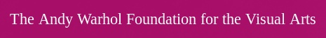 Andy Warhol Foundation for the Visual Arts